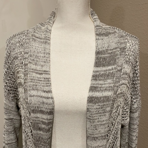 Leo & Nicale Open Long Sleeve Sweater Vest - M - Picture 2 of 9